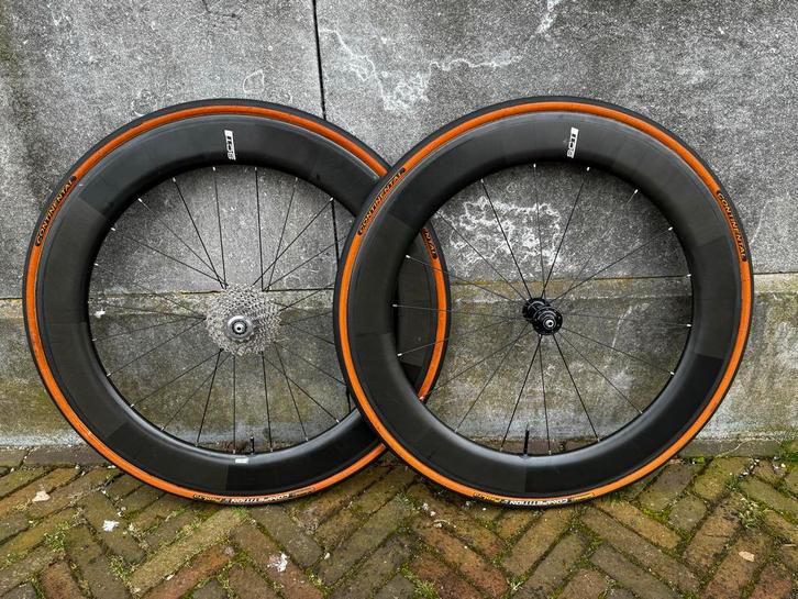 Wielset Chris King / Tune, Fietsen en Brommers, Fietsonderdelen, Gebruikt, Racefiets, Wiel, Ophalen