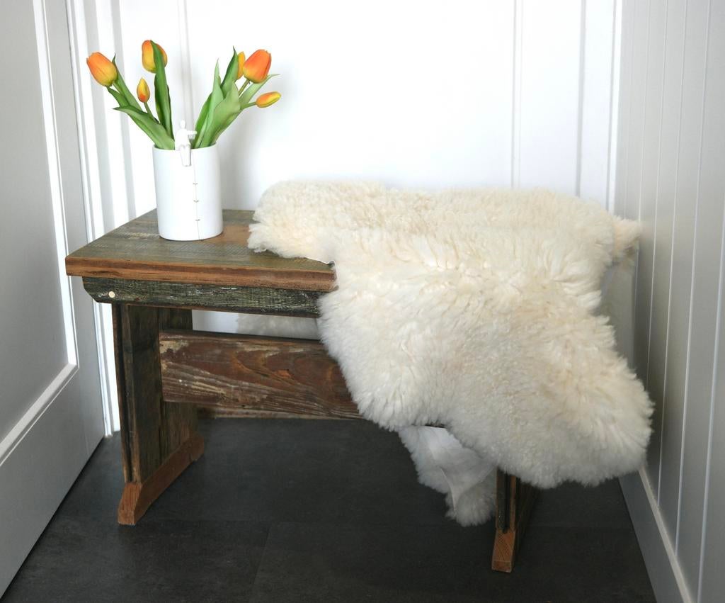 Oudhout bankje, Ophalen, Minder dan 50 cm, 125 cm of meer, Zo goed als nieuw