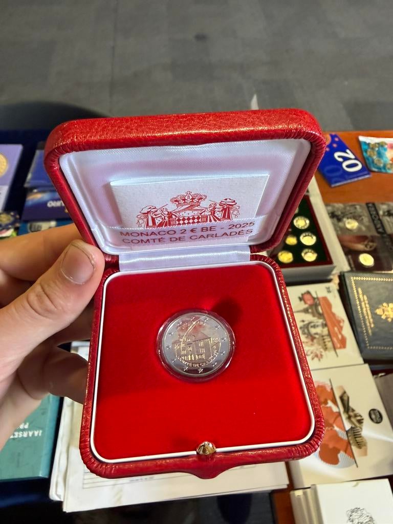 Monaco 2 euro comte de carlades 2025, Postzegels en Munten, Munten | Europa | Euromunten, Ophalen of Verzenden, Monaco, 2 euro