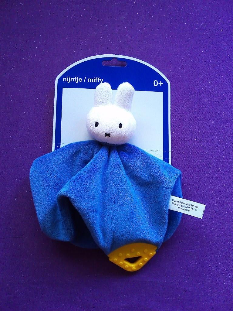 DICK BRUNA TIAMO Knuffeldoekje KONIJN NIJNTJE 2016 **Nieuw*, Blauw, Nijntje, Ophalen of Verzenden, Met label