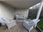 Beach7 Loungeset met tafel, bank en 2 stoelen, incl. kussens, Tuin en Terras, Ophalen, 5 zitplaatsen, Gebruikt, Bank