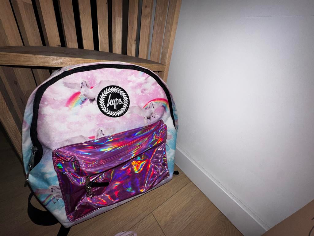 Hype rugzak met eenhoorns en regenboog, Gebruikt, 25 tot 40 cm, 30 tot 45 cm, Ophalen