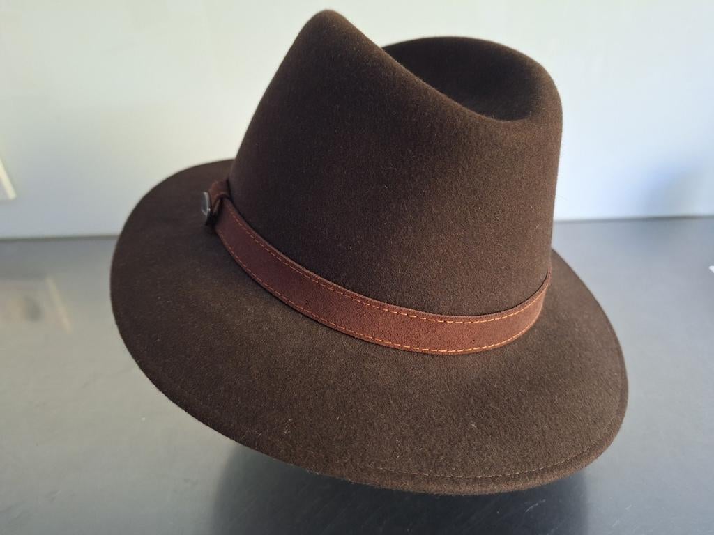 Mooie hoed Borsalino, Ophalen of Verzenden, Zo goed als nieuw, 60 cm (XL, 7½ inch) of meer