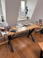Eettafel - Hout, Huis en Inrichting, Tafels | Eettafels, Ophalen, Gebruikt, 50 tot 100 cm, Vijf personen of meer