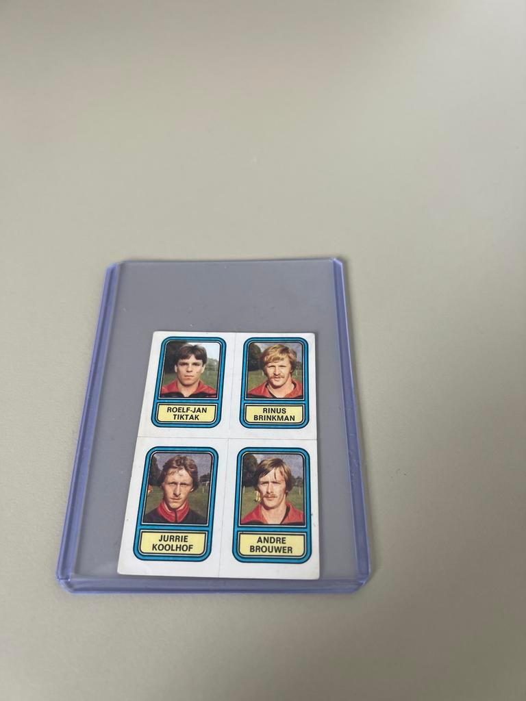 Panini Voetbal 80 Sticker #386 - Roel-Jan Tiktak e.a., Verzamelen, Verzenden, Gebruikt, Overige binnenlandse clubs, Poster, Plaatje of Sticker
