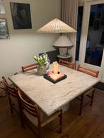 Hele mooie marmeren tafel 4-8 personen, Ophalen, Overige materialen, Gebruikt, Vijf personen of meer