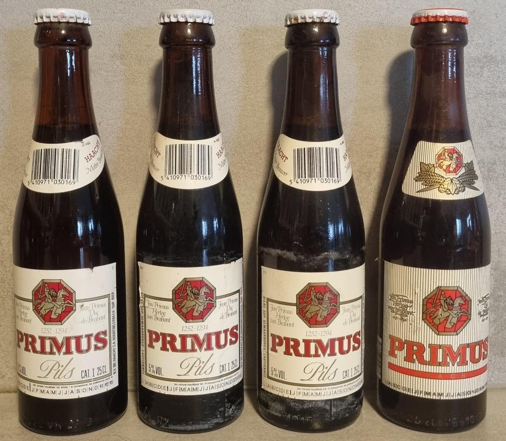 Set Primus van Haacht, Boortmeerbeek - '92, '93, '95, '96, Ophalen of Verzenden, Zo goed als nieuw, Glas of Glazen, Overige merken
