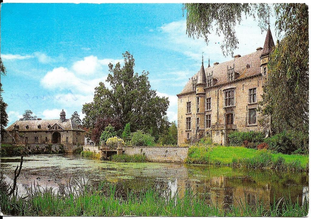Ansichtkaart	Valkenburg	Kasteel Schaloen	Hulsberg 't Hemelke, Verzenden, 1960 tot 1980, Gelopen, Limburg