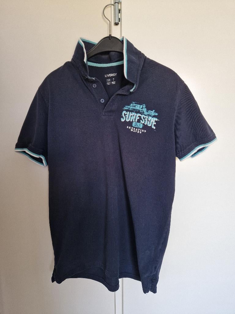 Herenpolo merk Livergy, Maat 52/54 (L), Blauw, Ophalen of Verzenden, Zo goed als nieuw