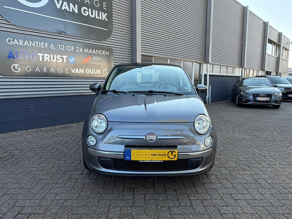 Fiat 500 1.2 Lounge 69PK Panodak,Airco,ElektrRamen+Spiegels,, Auto's, Euro 5, Stof, Gebruikt, 4 cilinders