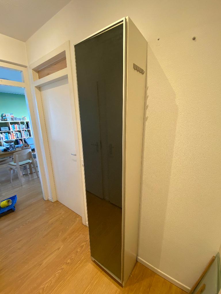 Kast met glazen deur 28 x 40 x 200 cm, Ophalen, Minder dan 50 cm, Met deur(en), 200 cm of meer