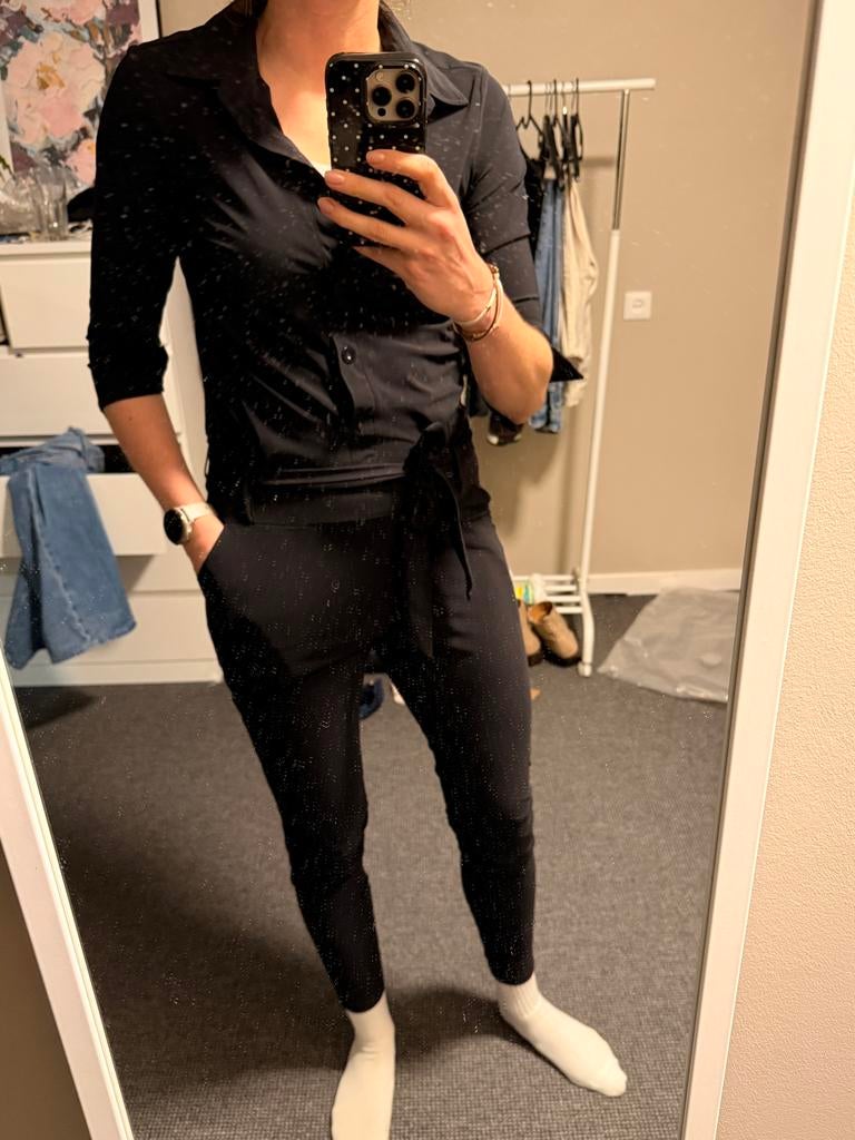 Jumpsuit zwart Studio Anneloes maat XS, Kleding | Dames, Jumpsuits, Ophalen of Verzenden, Gedragen, Maat 34 (XS) of kleiner, Zwart