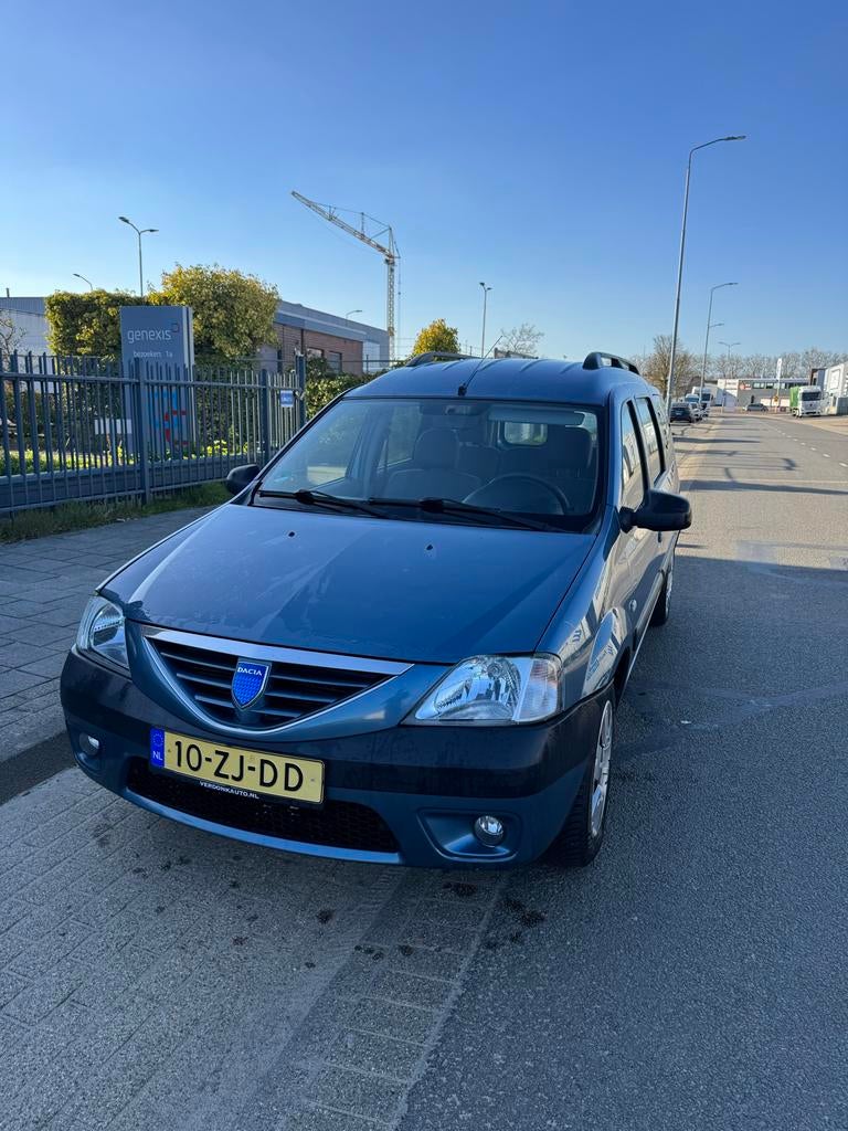 Dacia Logan 1.6 77KW MCV 7P 2008 Blauw, Auto's, Blauw, 7 stoelen, Logan, Origineel Nederlands