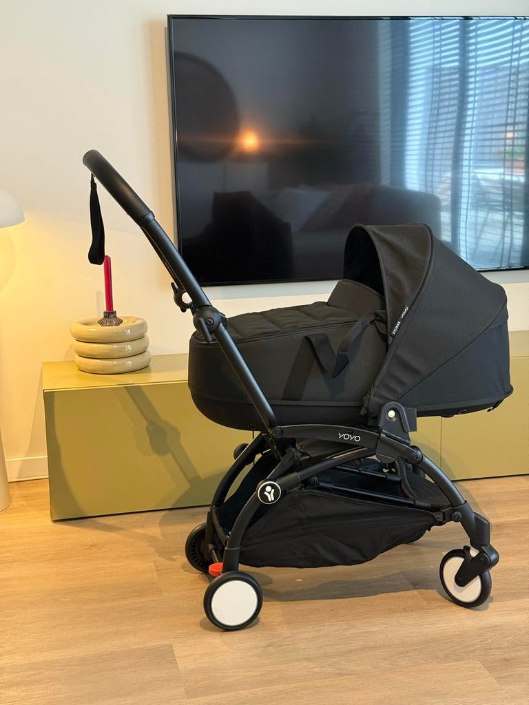 Stokke Yoyo reiswieg zwart, Kinderen en Baby's, Babywiegjes en Ledikanten, Ophalen of Verzenden, Zo goed als nieuw, Reisbedje