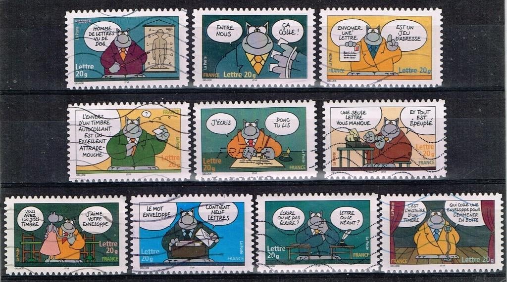 Postzegels uit Frankrijk - K 4858 - "Le Chat", Postzegels en Munten, Postzegels | Europa | Frankrijk, Gestempeld, Verzenden