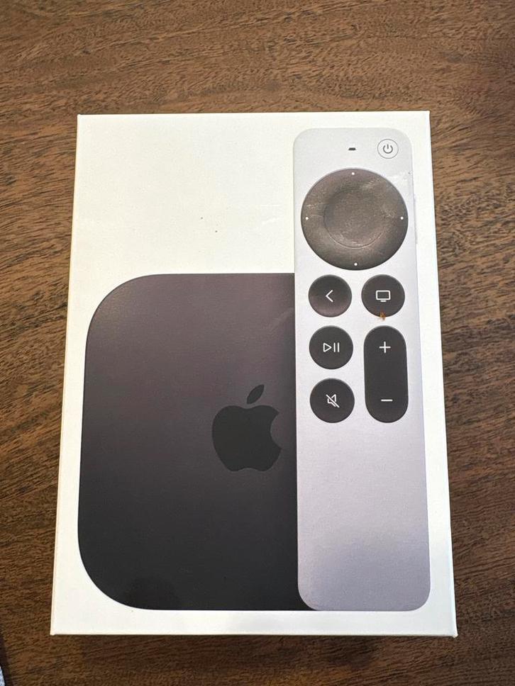 Apple TV 4K (64GB, Wi‑Fi) - NIEUW in doos, Audio, Tv en Foto, Mediaspelers, Nieuw, Minder dan 500 GB, HDMI, Ophalen of Verzenden