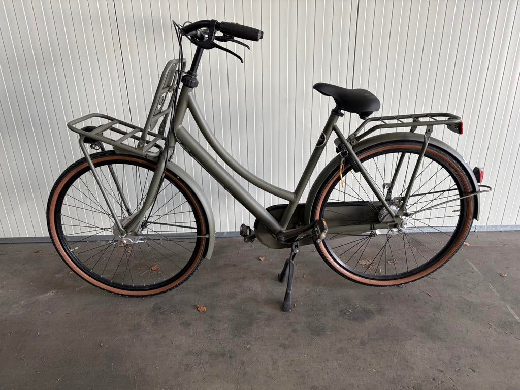 Cortina U4 Legergroen 28 inch Damesfiets 7 versnellingen, 56 cm of meer, Ophalen, Zo goed als nieuw, Handrem