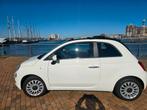 Fiat 500 Cabrio hybride, Stof, Zwart, Cabriolet, Wit