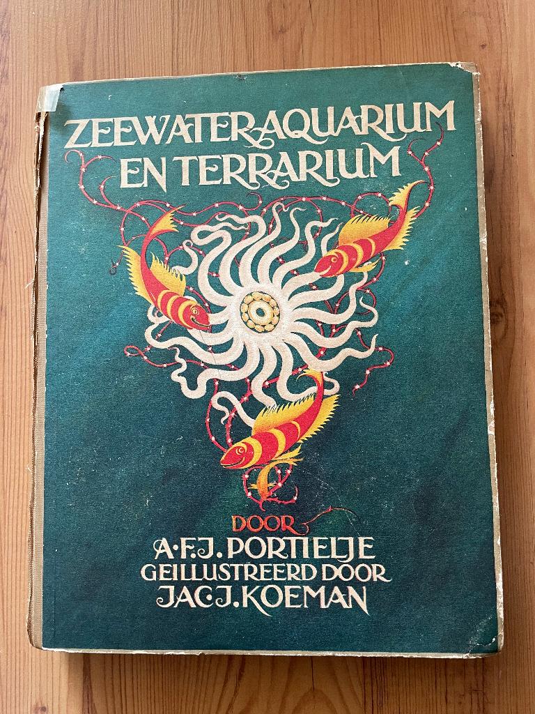 A.F.J. Portielje - Zeewateraquarium en terrariom (1930), Ophalen of Verzenden, Zie beschrijving