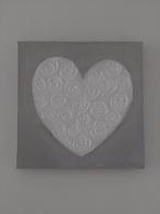 Canvas schilderij reliëf hart, Ophalen, Zo goed als nieuw