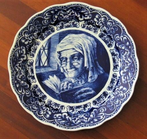 delfts blauw wandbord, Ophalen