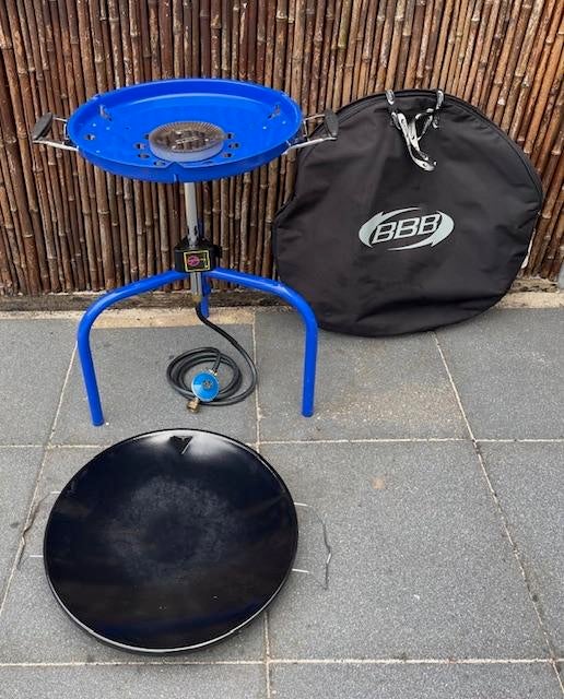 Skottelbraai met gasregelaar en draagtas, Ophalen, Gebruikt