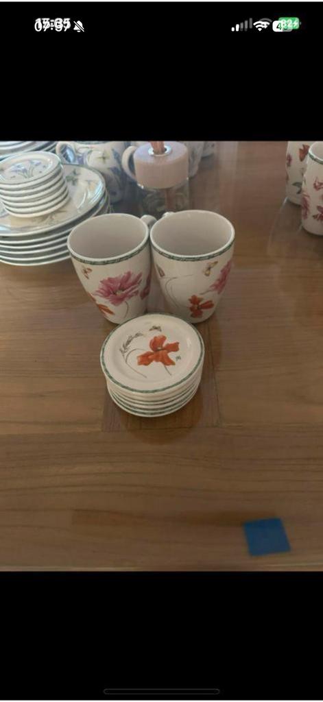 Janneke Brinkman Thee/ Koffie set ook los te koop, Nieuw, Ophalen of Verzenden, Overige stijlen, Kop(pen) en/of Schotel(s)