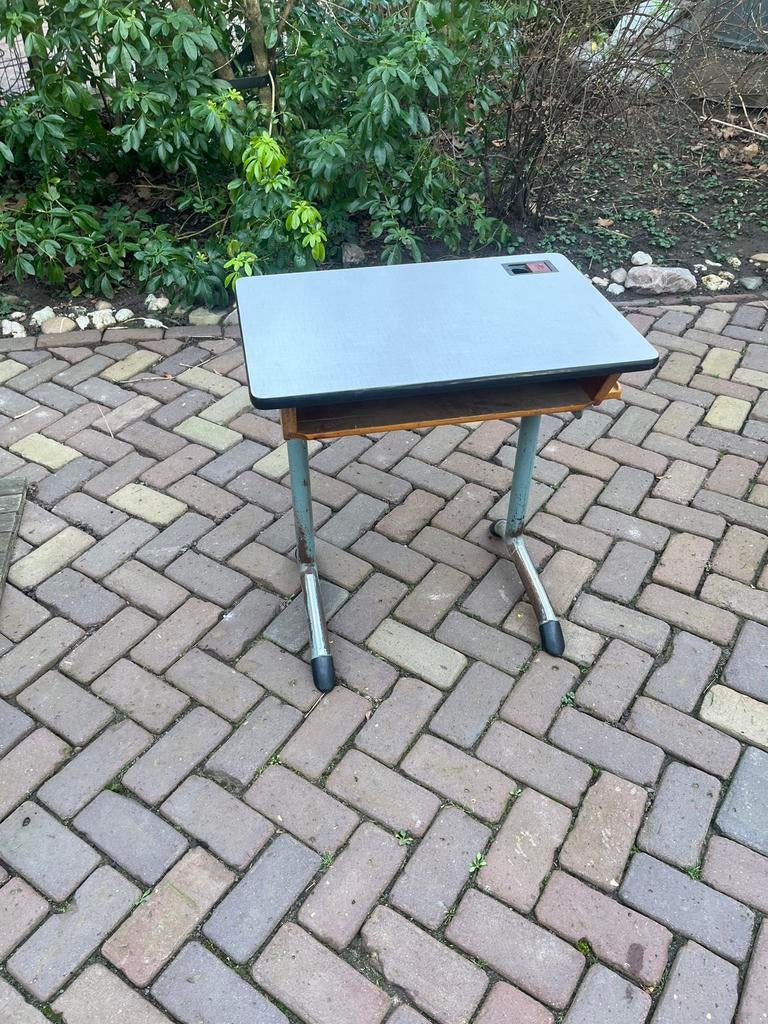 Retro schoolbankje/tafel, Ophalen, Huis en Inrichting