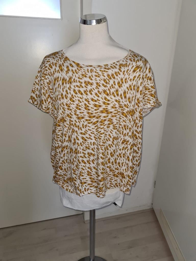 leuk shirt maat XL    (v24), Kleding | Dames, T-shirts, Ophalen of Verzenden, Zo goed als nieuw, Maat 46/48 (XL) of groter, Korte mouw