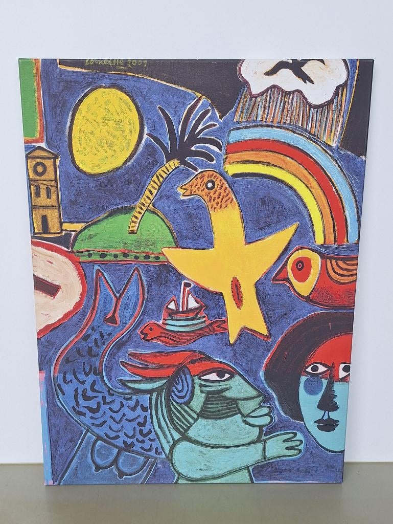 kunstdruk artprint schilderij Corneille op canvas 60x80cm, Antiek en Kunst, Kunst | Litho's en Zeefdrukken, Ophalen
