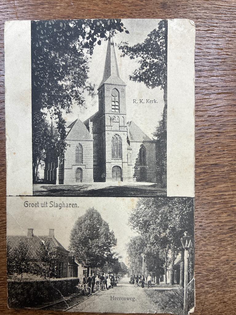 Ansichtkaart Slagharen, Verzenden, 1920 tot 1940, Gelopen, Overijssel