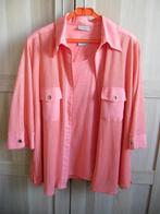 CANDA (C & A) set: abrikoos top/blouse* ¾ mouw(tricotsteek), Overige kleuren, Blouse of Tuniek, Ophalen of Verzenden, Gedragen