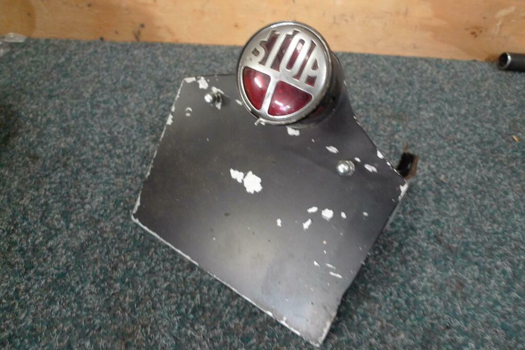 Kentekenplaathouder side mount classic retro loc.20, Motoren, Ophalen, Gebruikt