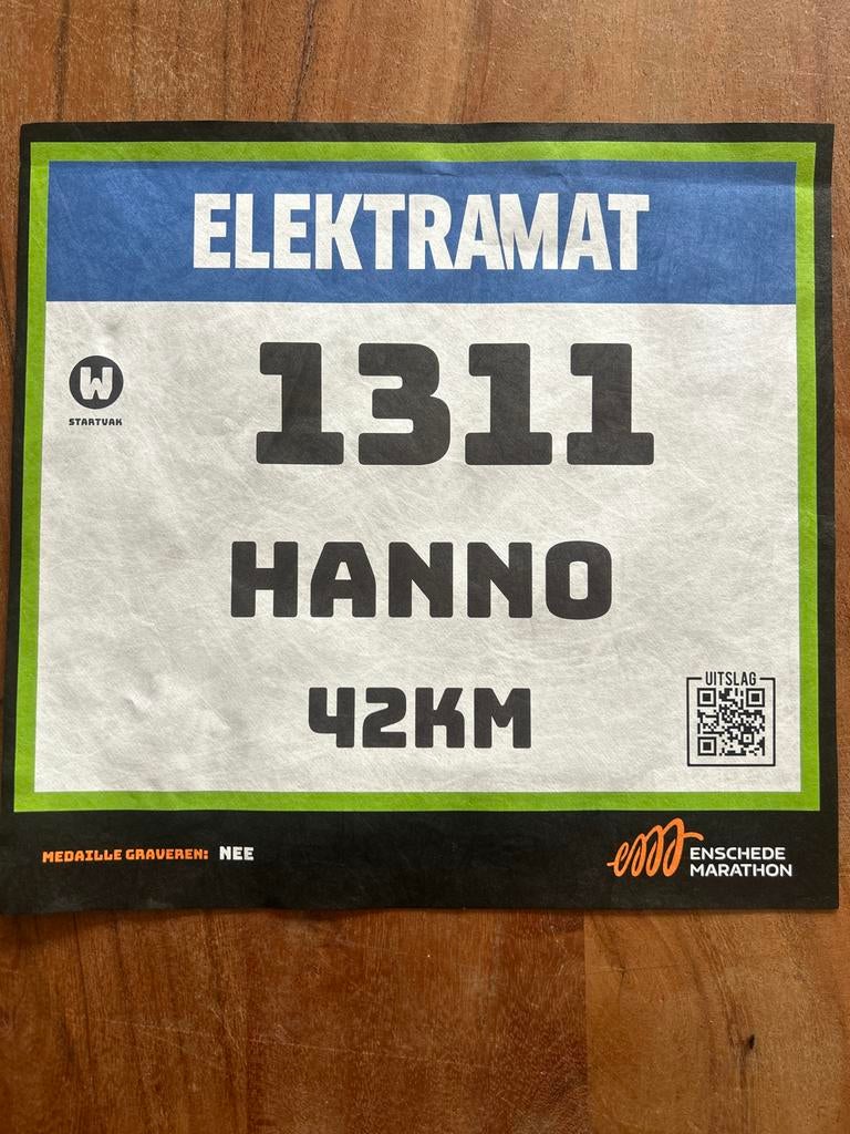 Start bewijs Eschede Marathon, Tickets en Kaartjes, Eén persoon, April