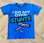 B-Chill T-shirt "I Do My Own Stunts" Blauw maat 134, Verzenden, Zo goed als nieuw, Jongen, Shirt of Longsleeve