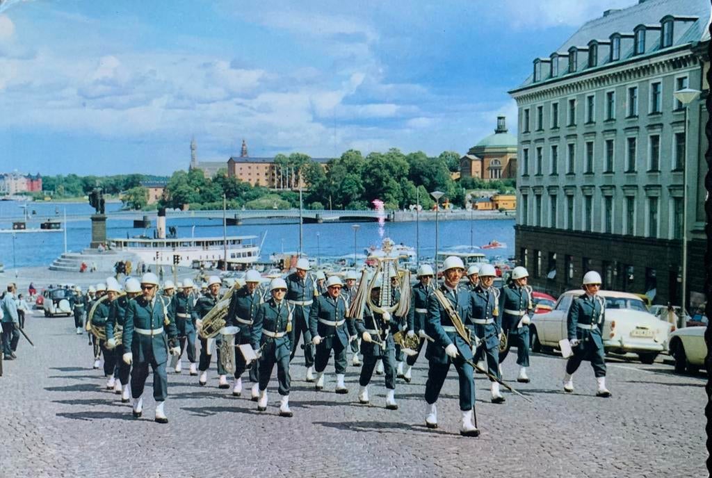 Zweden, Stockholm, The Royal Guard., Ophalen of Verzenden, Gelopen, Overig Europa