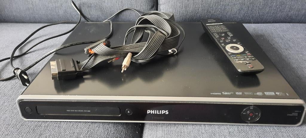 Philips DVD Recorder HDR3800 met afstandsbediening en kabels, Audio, Tv en Foto, Dvd-spelers, Ophalen of Verzenden, Gebruikt, Dvd-recorder
