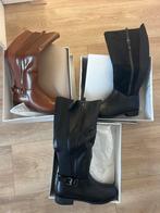 Laarzen met brede schacht maat 40, Ophalen, Zwart, Hoge laarzen