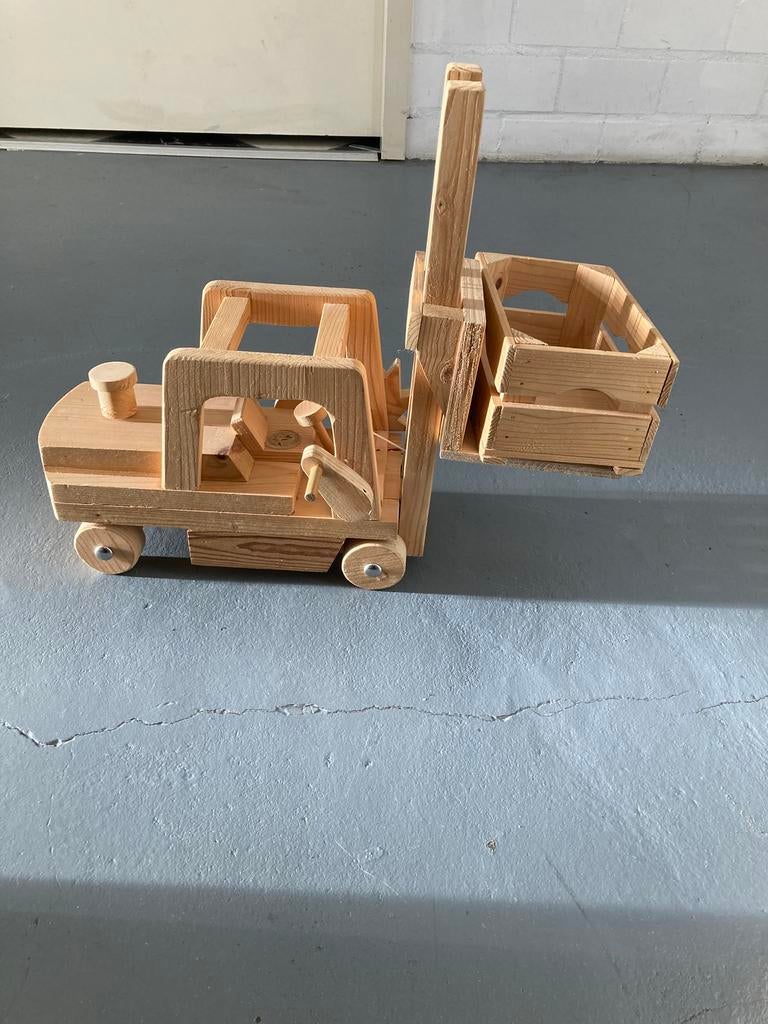 Houten heftruck, Ophalen of Verzenden, Gebruikt, Hijskraan, Tractor of Landbouw