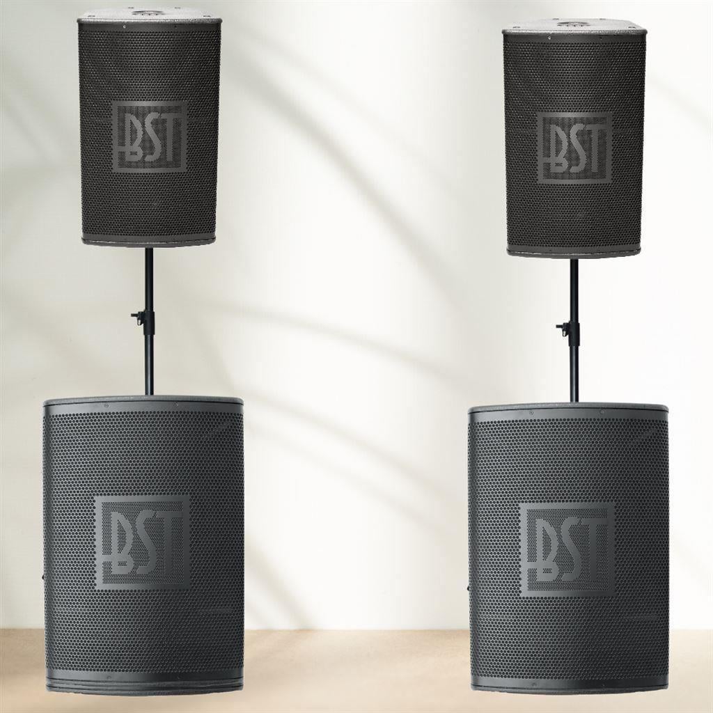 Actieve zang set 2 x 12Inch speakers en 2 x 18Inch subwoofer, Audio, Tv en Foto, Luidsprekers, Overige merken, ., Nieuw, Ophalen of Verzenden