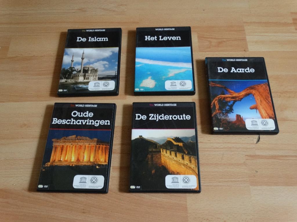 5 stuks dvds world heritage,nieuw,krasvrij,, Cd's en Dvd's, Alle leeftijden, Ophalen of Verzenden, Zo goed als nieuw