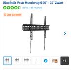 BlueBuilt Vaste Muurbeugel 50” - 75” compleet, Ophalen of Verzenden, Zo goed als nieuw