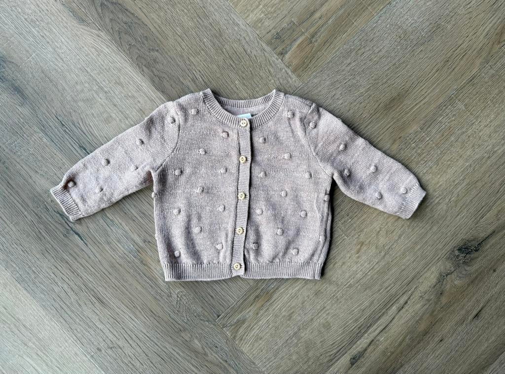 H&M vest mt. 50, Kinderen en Baby's, Babykleding | Maat 50, Verzenden, Zo goed als nieuw, Meisje, Truitje of Vestje