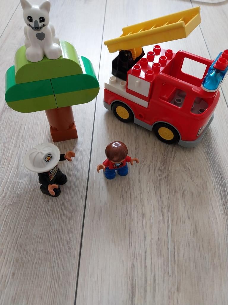 LEGO Duplo Brandweer Set met Geluid en Licht, Ophalen of Verzenden, Gebruikt, Complete set, Lego