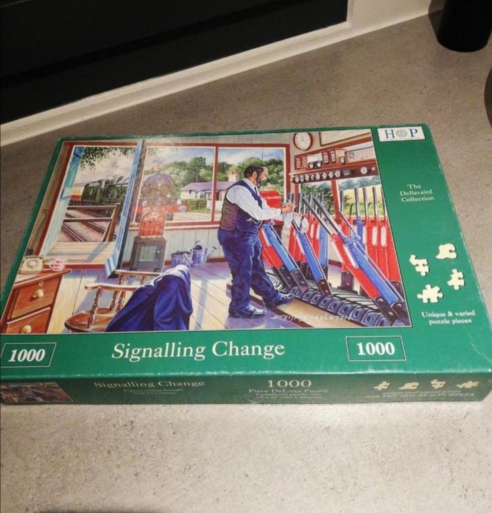 Hop puzzel Signalling Change, 1000 stukjes, Ophalen of Verzenden, 500 t/m 1500 stukjes, Zo goed als nieuw, Legpuzzel