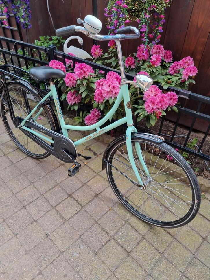omafiets mint groen bsp, Fietsen en Brommers, Fietsen | Dames | Omafietsen, Gebruikt, 47 tot 50 cm, Ophalen