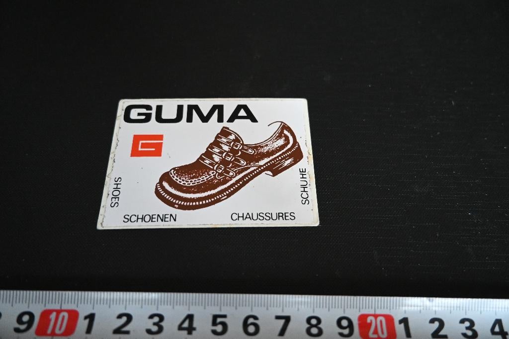 sticker GUMA schoenen Shoes, Ophalen, Zo goed als nieuw