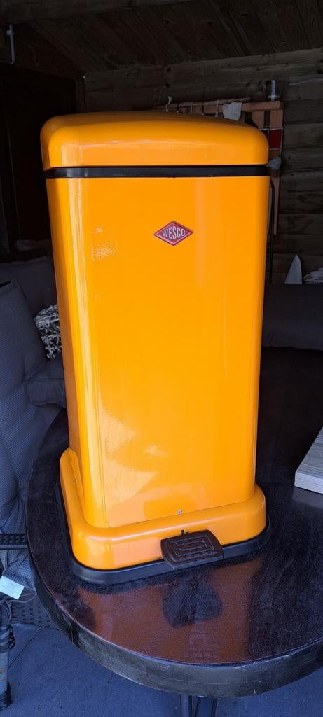 Wesco Prullenbak Oranje, Ophalen of Verzenden, Minder dan 50 cm