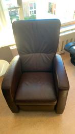 Lederen electrisch vertelbare fauteuil izgst!!, Ophalen of Verzenden, Zo goed als nieuw, 75 tot 100 cm, 50 tot 75 cm