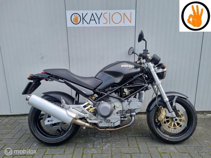 Zeer nette Ducati Monster 900 IE Dark (bj 2001) Injectie!, Motoren, Motoren | Ducati, Bedrijf, Toermotor, meer dan 35 kW